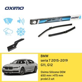 Wycieraczki przód do BMW seria 7 G11, G12 (2015-2019) Oximo Silicone OEM 