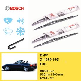 Wycieraczki przód do BMW Z1 E30 (1989-1991) BOSCH Eco 