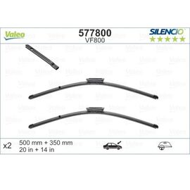 Wycieraczki VALEO Silencio Flat do Renault Twingo 3 (2014-) 500 mm i 350 mm 