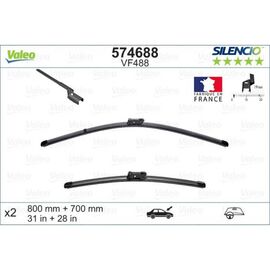 Wycieraczki VALEO Silencio Flat do Renault Grand Scenic 4 R9 (2016-) 800 mm i 700 mm 