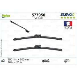 Wycieraczki VALEO Silencio Flat do Subaru Ascent USA (2018-) 650 mm i 500 mm 