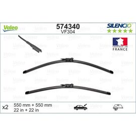 Wycieraczki VALEO Silencio Flat do Cadillac Escalade pinch tab wiper arm (2006-2014) 550 mm i 550 mm 