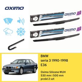 Wycieraczki przód do BMW seria 3 E36 (1990-1998) Oximo Silicone WUH 