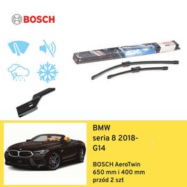Wycieraczki przód do BMW seria 8 G14 (2018-) BOSCH AeroTwin 