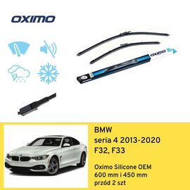 Wycieraczki przód do BMW seria 4 F32, F33 (2013-2020) Oximo Silicone OEM 