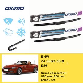 Wycieraczki przód do BMW Z4 E89 (2009-2018) Oximo Silicone WUH 