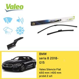 Wycieraczki przód do BMW seria 8 G15 (2018-) Valeo Silencio Flat 