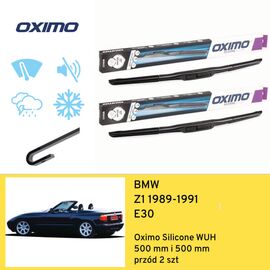 Wycieraczki przód do BMW Z1 E30 (1989-1991) Oximo Silicone WUH 