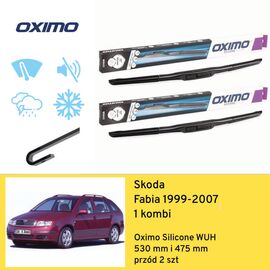 Wycieraczki przód do Skoda Fabia 1 kombi (1999-2007) Oximo Silicone WUH 