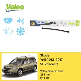 Wycieraczka na tył do Skoda Yeti SUV facelift (2013-2017) Valeo Silencio Rear 