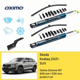 Wycieraczki przód do Skoda Kodiaq SUV (2021-) Oximo Silicone MT 