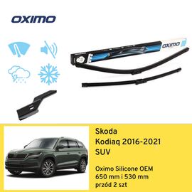 Wycieraczki przód do Skoda Kodiaq SUV (2016-2021) Oximo Silicone OEM 