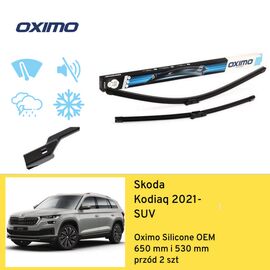 Wycieraczki OXIMO Silicone Edition OEM do Skoda Kodiaq NS7 facelift rear wiper 280 mm (2021-) 650 mm i 530 mm 