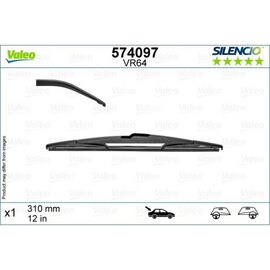 Wycieraczki VALEO Silencio Rear do Kia Ceed SW 1 ED facelift wagon 09.2009-07.2012 hook wiper arm (2009-2012) 310 mm 