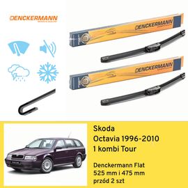 Wycieraczki przód do Skoda Octavia 1 kombi Tour (1996-2010) Denckermann Flat 