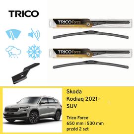 Wycieraczki przód do Skoda Kodiaq SUV (2021-) Trico Force 