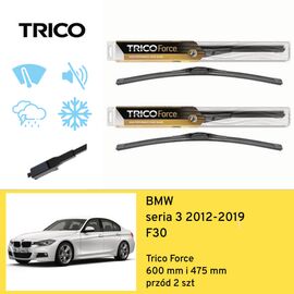 Wycieraczki przód do BMW seria 3 F30 (2012-2019) Trico Force 