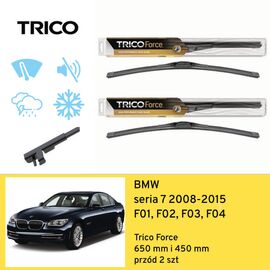 Wycieraczki przód do BMW seria 7 F01, F02, F03, F04 (2008-2015) Trico Force 