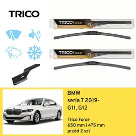 Wycieraczki przód do BMW seria 7 G11, G12 (2019-) Trico Force 