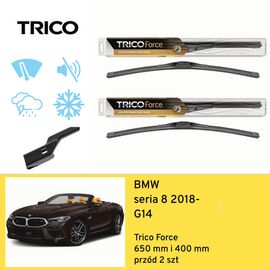 Wycieraczki przód do BMW seria 8 G14 (2018-) Trico Force 