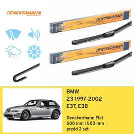 Wycieraczki przód do BMW Z3 E37, E38 (1997-2002) Denckermann Flat 