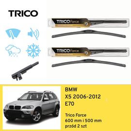 Wycieraczki przód do BMW X5 E70 (2006-2012) Trico Force 