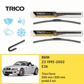 Wycieraczki przód do BMW Z3 E36 (1995-2002) Trico Force 