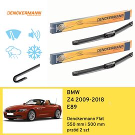 Wycieraczki przód do BMW Z4 E89 (2009-2018) Denckermann Flat 