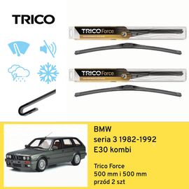 Wycieraczki przód do BMW seria 3 E30 kombi (1982-1992) Trico Force 