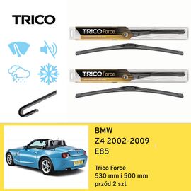 Wycieraczki przód do BMW Z4 E85 (2002-2009) Trico Force 