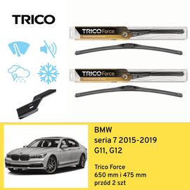 Wycieraczki przód do BMW seria 7 G11, G12 (2015-2019) Trico Force 