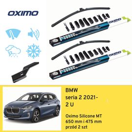 Wycieraczki przód do BMW seria 2 2 U (2021-) Oximo Silicone MT 