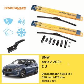 Wycieraczki przód do BMW seria 2 2 U (2021-) Denckermann Flat 8 in 1 