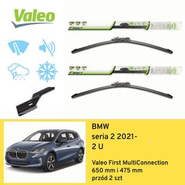 Wycieraczki przód do BMW seria 2 2 U (2021-) Valeo First MultiConnection 
