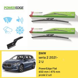 Wycieraczki przód do BMW seria 2 2 U (2021-) PowerEdge Flat 