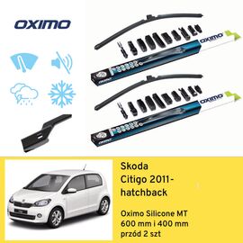 Wycieraczki przód do Skoda Citigo hatchback (2011-) Oximo Silicone MT 