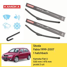 Wycieraczki przód do Skoda Fabia 1 hatchback (1999-2007) Kamoka Flat U 