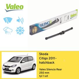 Wycieraczka na tył do Skoda Citigo hatchback (2011-) Valeo Silencio Rear 