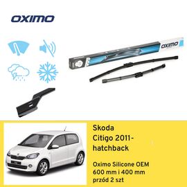 Wycieraczki OXIMO Silicone Edition OEM do Skoda Citigo NF (2011-) 600 mm i 400 mm 