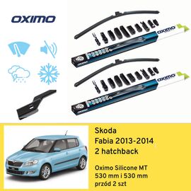 Wycieraczki przód do Skoda Fabia 2 hatchback (2013-2014) Oximo Silicone MT 