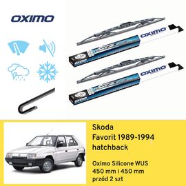 Wycieraczki OXIMO Silicone Edition WUS do Skoda Favorit hatchback (1989-1994) 450 mm i 450 mm 