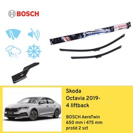 Wycieraczki przód do Skoda Octavia 4 liftback (2019-) BOSCH AeroTwin 
