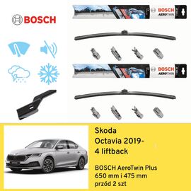 Wycieraczki przód do Skoda Octavia 4 liftback (2019-) BOSCH AeroTwin Plus 