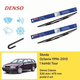 Wycieraczki przód do Skoda Octavia 1 kombi Tour (1996-2010) Denso Classic 