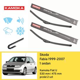 Wycieraczki przód do Skoda Fabia 1 sedan (1999-2007) Kamoka Flat U 