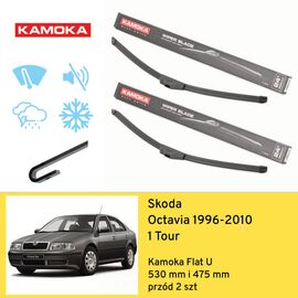 Wycieraczki przód do Skoda Octavia 1 Tour (1996-2010) Kamoka Flat U 