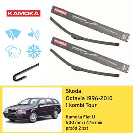 Wycieraczki przód do Skoda Octavia 1 kombi Tour (1996-2010) Kamoka Flat U 