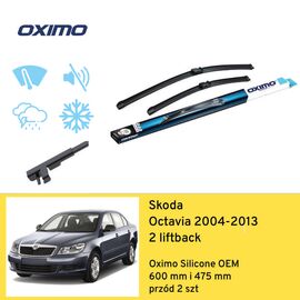 Wycieraczki OXIMO Silicone Edition OEM do Skoda Octavia A5 1Z, 1Z3 (2004-2013) 600 mm i 475 mm 
