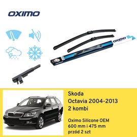 Wycieraczki OXIMO Silicone Edition OEM do Skoda Octavia Combi A5 1Z, 1Z5 wagon (2004-2013) 600 mm i 475 mm 