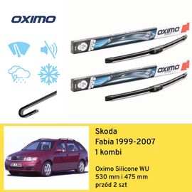 Wycieraczki OXIMO Silicone Edition WU do Skoda Fabia Combi 1 6Y5 wagon (1999-2007) 530 mm i 475 mm 